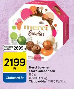 Tesco Merci Lovelies csokoládébonbon ajánlat
