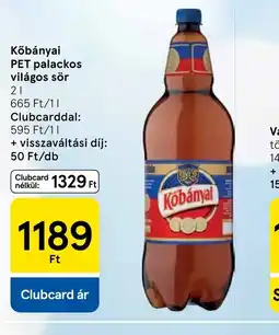 Tesco Kőbányai világos sör ajánlat