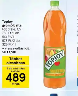 Tesco Topjoy gyümölcsital ajánlat