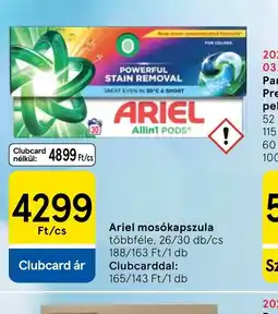 Tesco ARIEL moskapszula ajánlat
