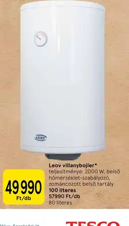 Tesco Leov villanybojler ajánlat