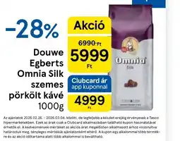 Tesco Douwe Egberts Omnia Silk kávé ajánlat