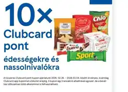 Tesco Clubcard pontok édességekre ajánlat