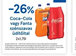 Tesco Coca-Cola vagy Fanta üdítőital ajánlat