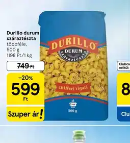 Tesco Durillo durum száraztészta ajánlat