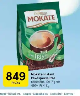 Tesco MOKATE instant kávéspecialitás ajánlat