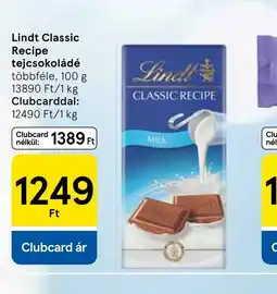 Tesco Lindt Classic Recipe tejcsokoládé ajánlat