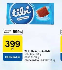 Tesco Tibi táblás csokoládé ajánlat