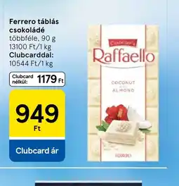 Tesco Ferrero táblás csokoládé ajánlat