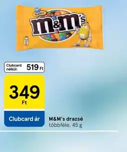 Tesco M&M's drazsé ajánlat