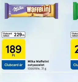 Tesco Milka Waffelini ostyaszelet ajánlat
