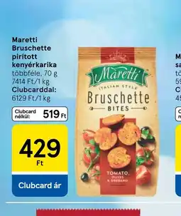 Tesco Maretti Bruschette pirított kenyérkarika ajánlat