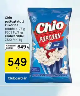 Tesco CHIO pattogatott kukorica ajánlat
