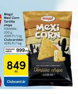 Tesco Mogyi Mexi Corn Tortilla chips ajánlat
