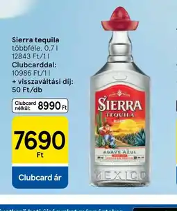 Tesco Sierra tequila ajánlat