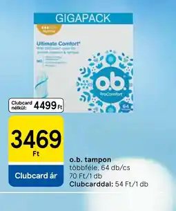Tesco O.B. tampon ajánlat
