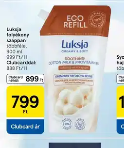Tesco Luksja folyékony szappan ajánlat