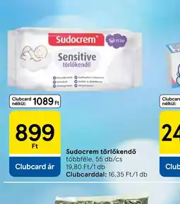 Tesco Sudocrem törlőkendő ajánlat