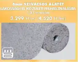 Diego 6mm Szivacsos Alátét lakossági és közületi felhasználásra ajánlat