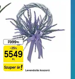 Tesco Levendulás koszorú ajánlat