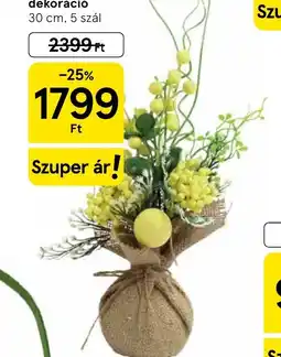 Tesco Virágos, tojásos dekoráci ajánlat