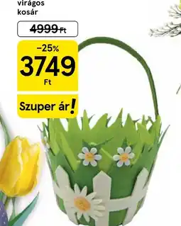 Tesco Húsvéti virágos kosár ajánlat