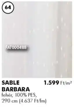 Diego Fényáteresztő függöny Sable Barbara ajánlat
