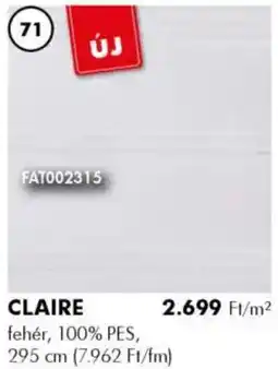 Diego Fényáteresztő függöny Claire ajánlat