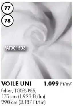 Diego Fényáteresztő függöny Voile Uni ajánlat