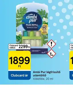 Tesco Ambi Pur légfrissítő utántöltő ajánlat