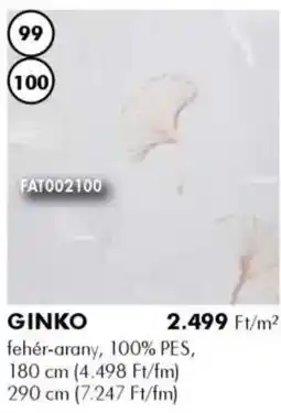 Diego Fényáteresztő függöny Ginko ajánlat