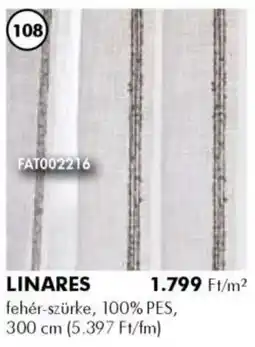 Diego Fényáteresztő függöny Linares ajánlat