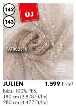 Diego Fényáteresztő függöny Julien ajánlat