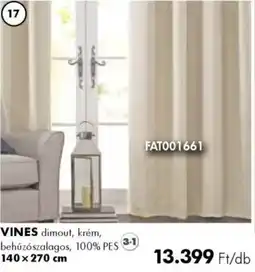 Diego Sötétítő készfüggöny Vines ajánlat