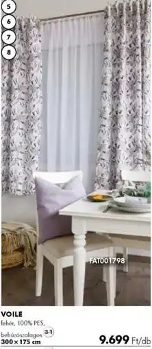 Diego Fényáteresztő készfüggöny Voile ajánlat