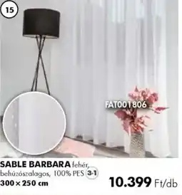 Diego Fényáteresztő készfüggöny Sable Barbara ajánlat
