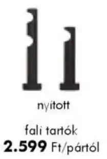 Diego Fa karnis kiegészítők nyitott fali tartók ajánlat