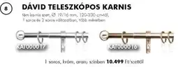 Diego Dávid teleszkópos karnis ajánlat