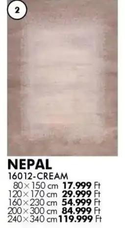 Diego Szőnyeg Nepal Cream ajánlat