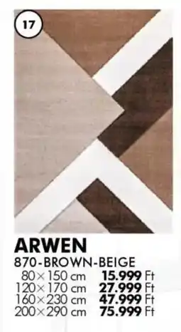 Diego Szőnyeg Arwen brown-beige ajánlat