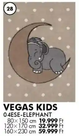 Diego Szőnyeg Vegas Kids Elephant ajánlat