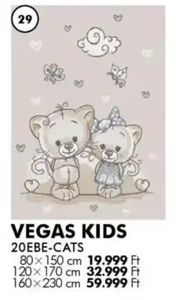 Diego Szőnyeg Vegas Kids Cats ajánlat