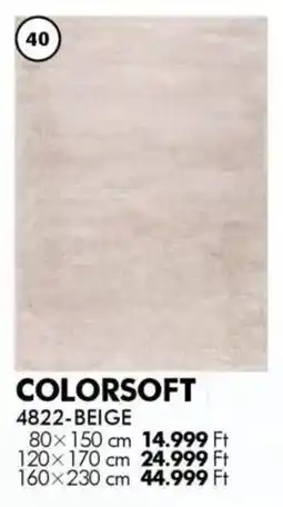 Diego Szőnyeg Colorsoft Beige ajánlat