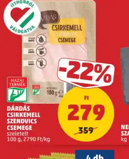 PENNY DÁRDÁS CSIRKEMELL SZENDVICS CSEMEGE ajánlat