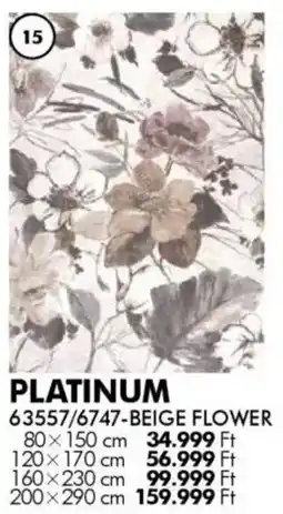 Diego Szőnyeg Platinum Beige Flower ajánlat