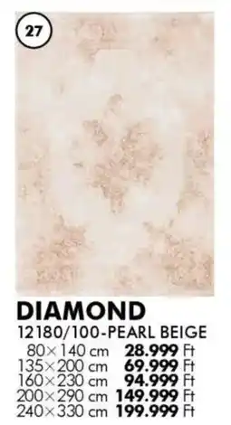 Diego Szőnyeg Diamond Pearl Beige ajánlat