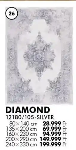 Diego Szőnyeg Diamond Silver ajánlat