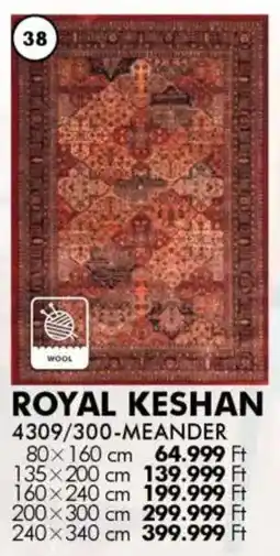 Diego Szőnyeg Royal Keshan Meander ajánlat