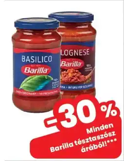 Spar Market Barilla tésztaszósz ajánlat