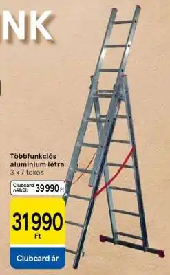 Tesco Többfunkciós alumínium létra ajánlat